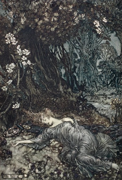 Titania im Schlaf, Illustration aus 